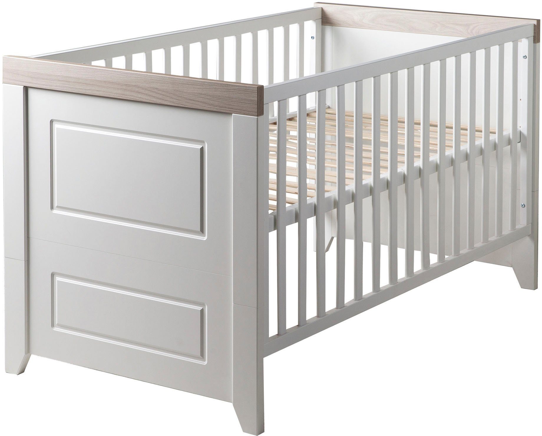 roba® Babyzimmer-Komplettset Felicia, (Set, 3-St., Kinderbett, Wickelkommode, Kleiderschrank), mit Kinderbett, Schrank und Wickelkommode