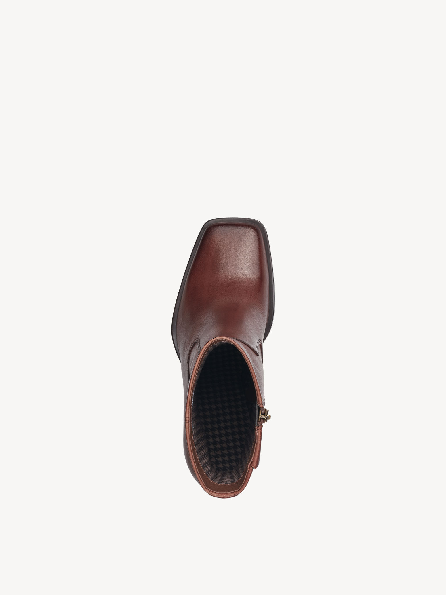 Bottine en cuir - marron