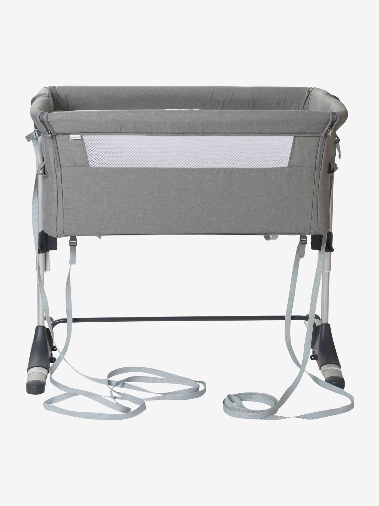 Vertbaudet 2-in-1 Baby Beistellbett/Wiege NEST'BED - grau