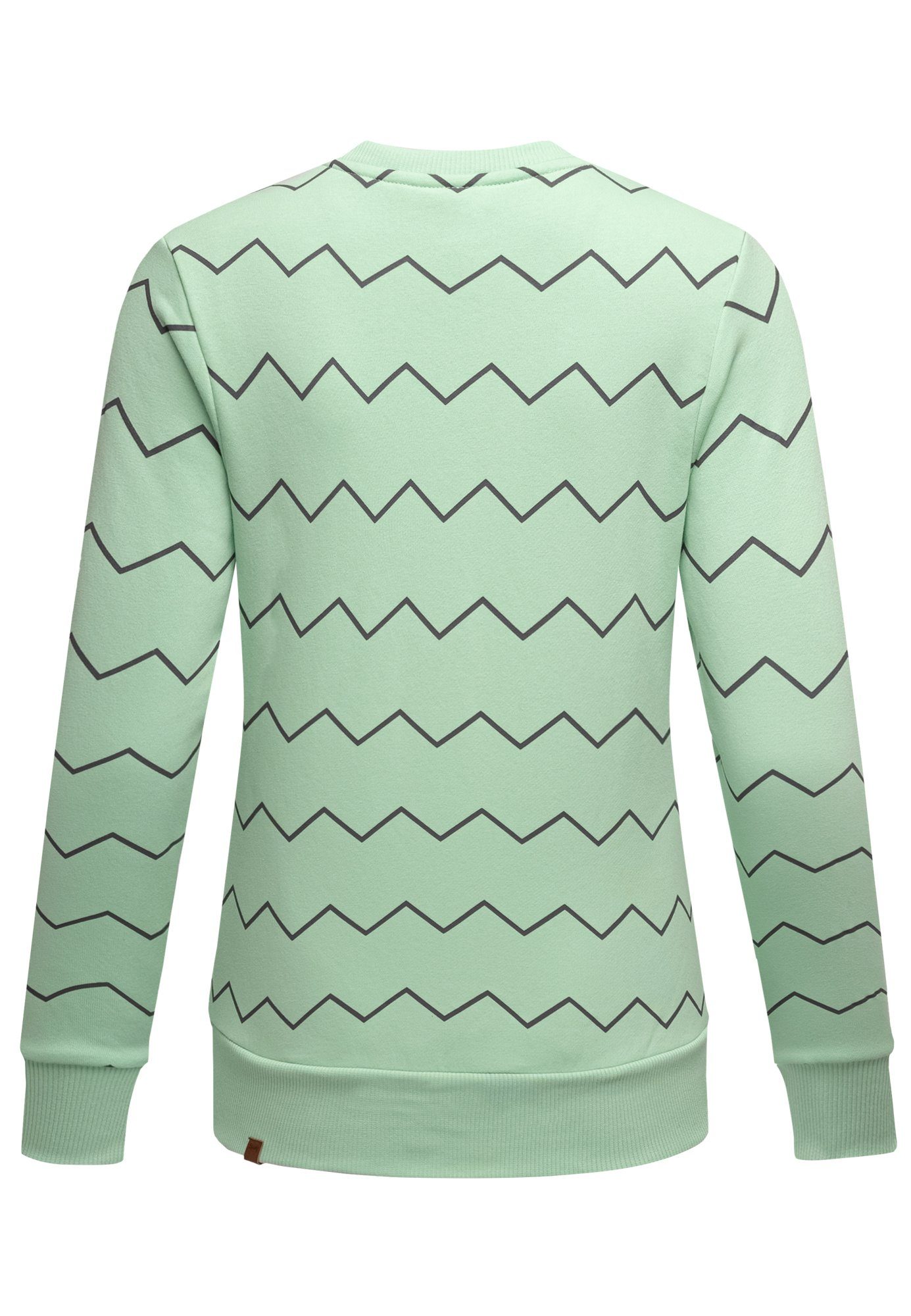 REPUBLIX Sweatshirt KEIRA Damen Kapuzenpullover Print Sweatjacke Pullover Hoodie