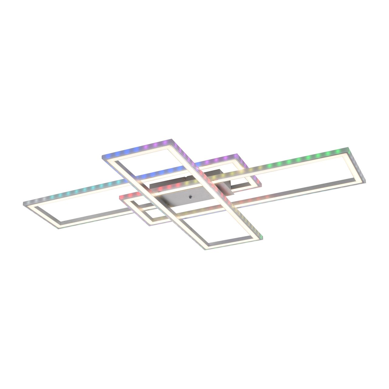 JUST LIGHT LeuchtenDirekt LED Deckenleuchte FELIX60, Downlight: CCT, Sidlight: RGB, dimmbar, IR-Fernbedienung, IP20
