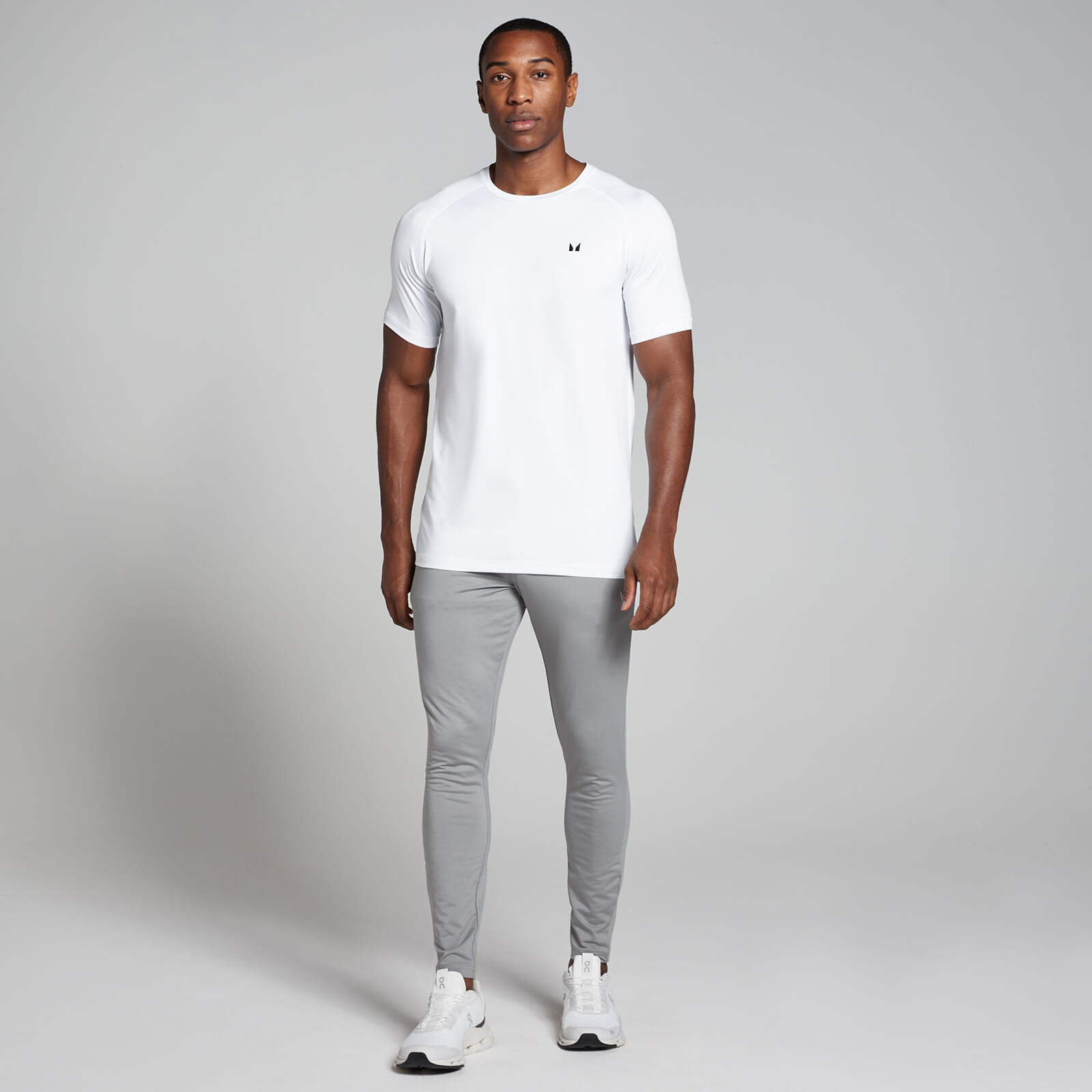 T-shirt d’entraînement à manches courtes MP pour hommes – Blanc