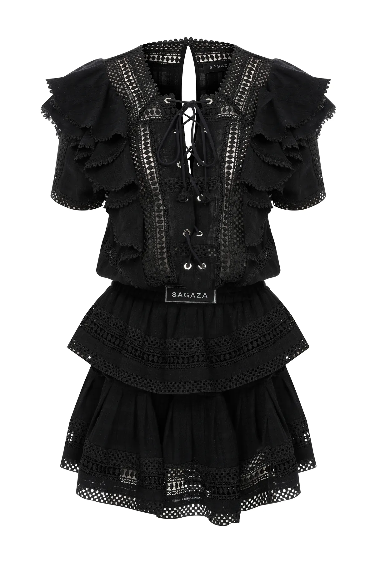 SAGAZA  Kleid - Schwarz - A-Linie