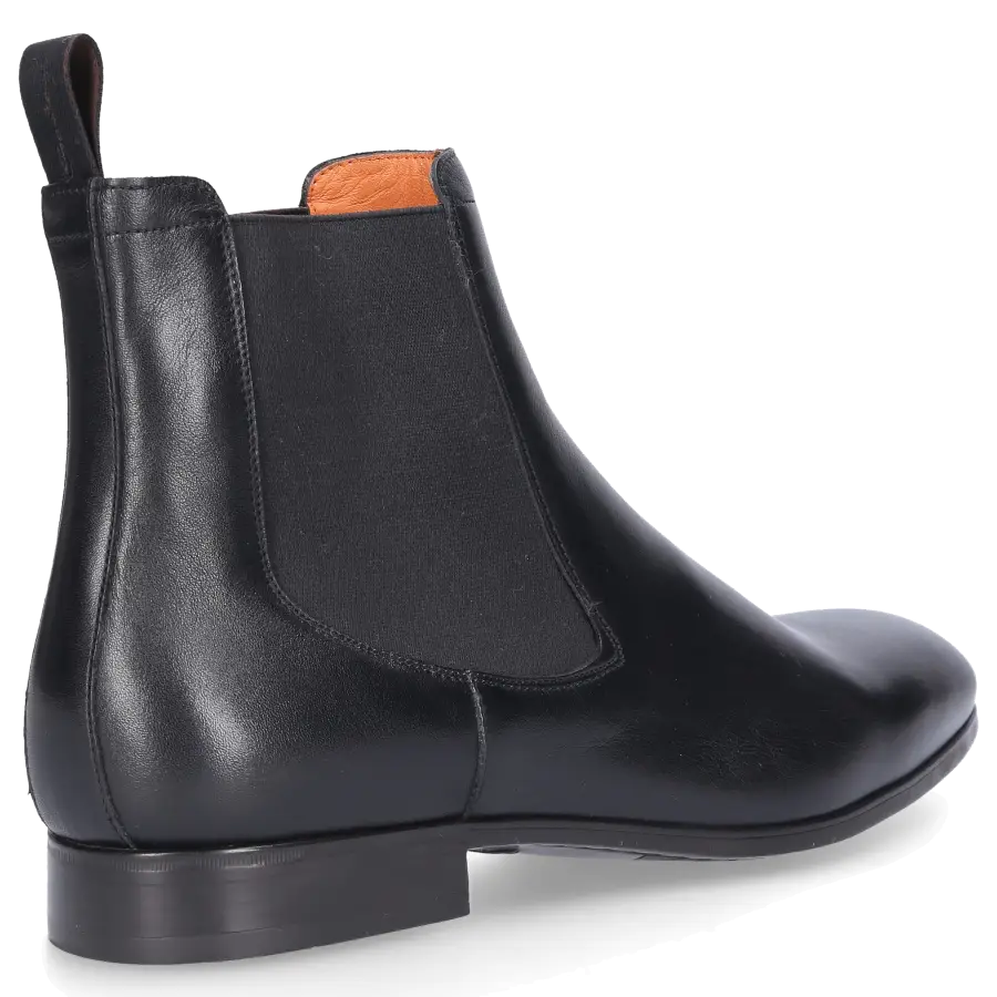 Santoni - Chelsea Boots 13414 Kalbsleder - schwarz