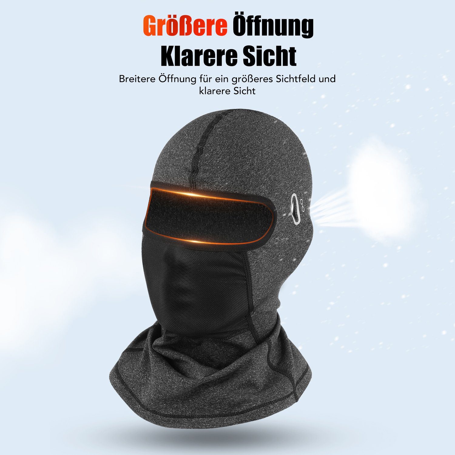 LETGOSPT Sturmhaube Fahren Winddicht Warm Gesichtshaube Einheitsgröße Herren/Damen (Herbst Winter Balaclava) für Outdoorsports Radfahren, Snowboarden, Skifahren, Motorrad