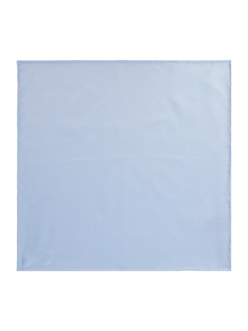 Einstecktuch aus Seide in bleu