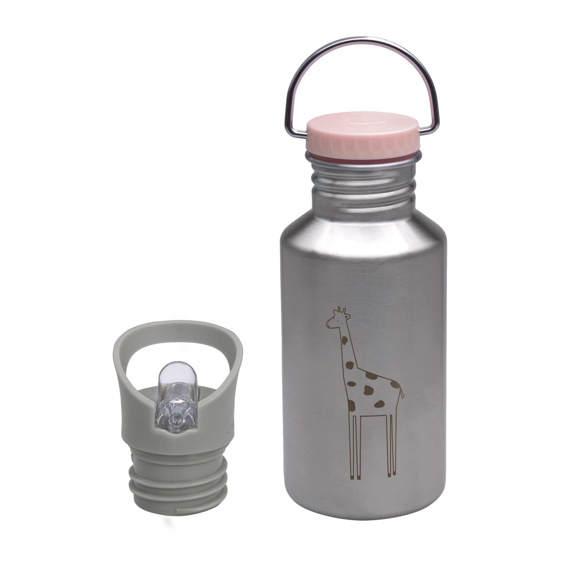 Trinkflasche Kinder - Edelstahl, Safari Giraffe