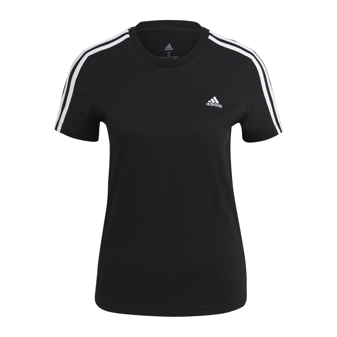 adidas 35 T T-Shirt Damen Schwarz Weiss