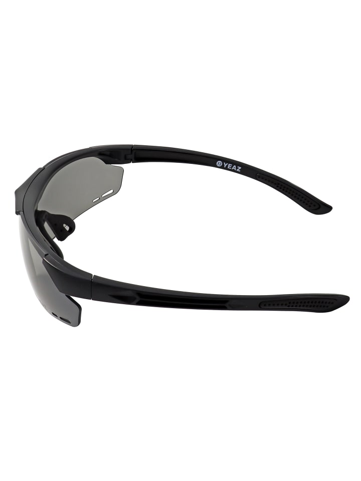 YEAZ SUNUP Magnet-Sport-Sonnenbrille in mattschwarz günstig kaufen onesize