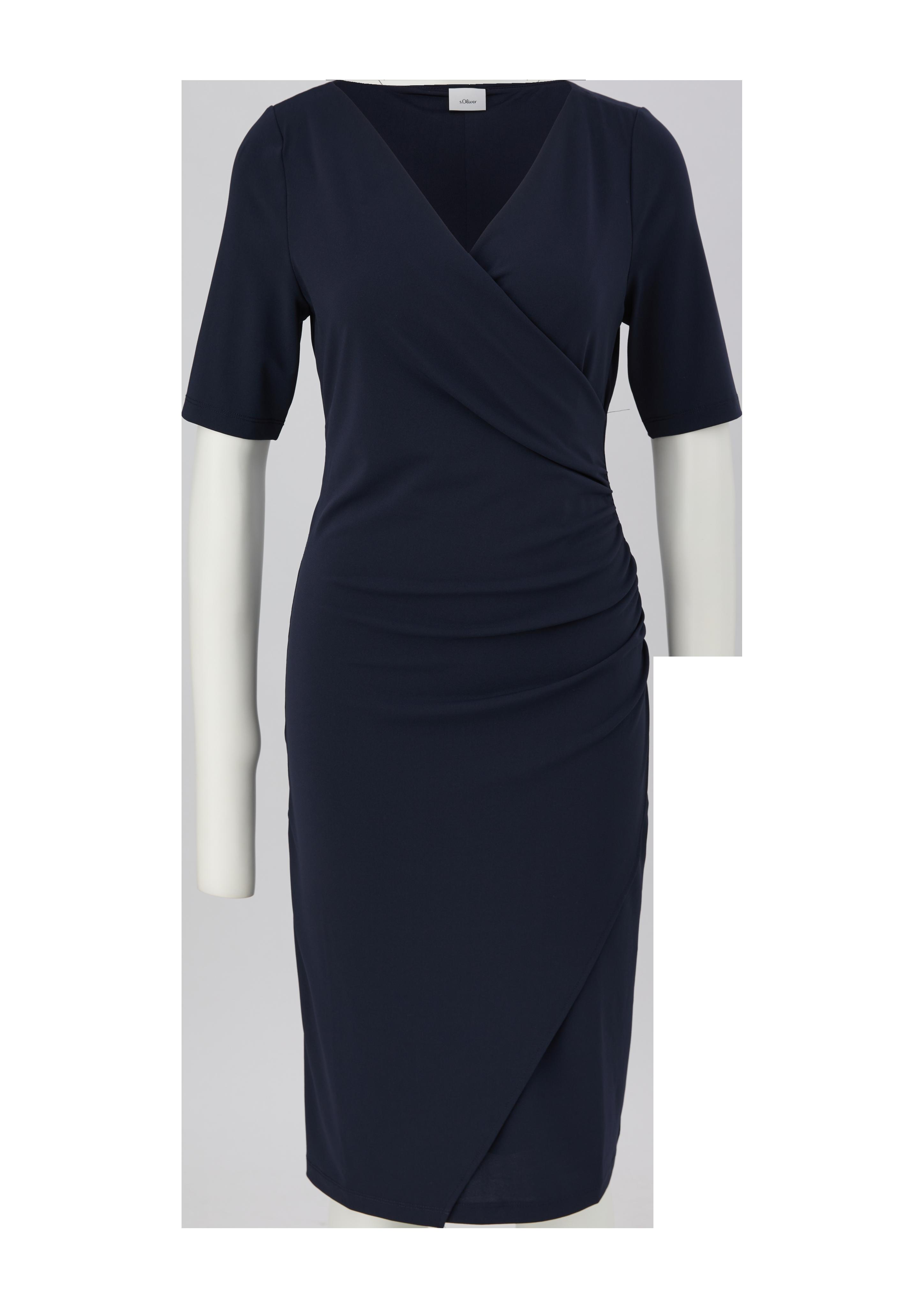 Gerafftes Kleid in Wickel-Optik  2145133-5959