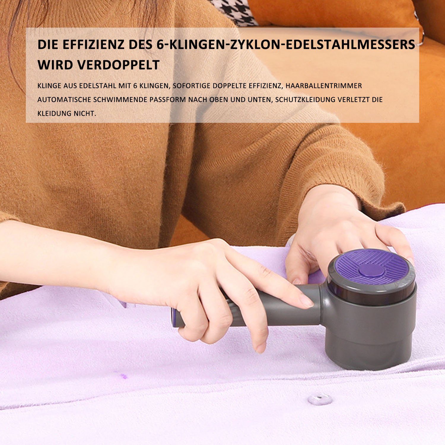 TOPMELON Fusselrasierer Elektrisch Fusselentferner Fusselrasierer USB Auflad