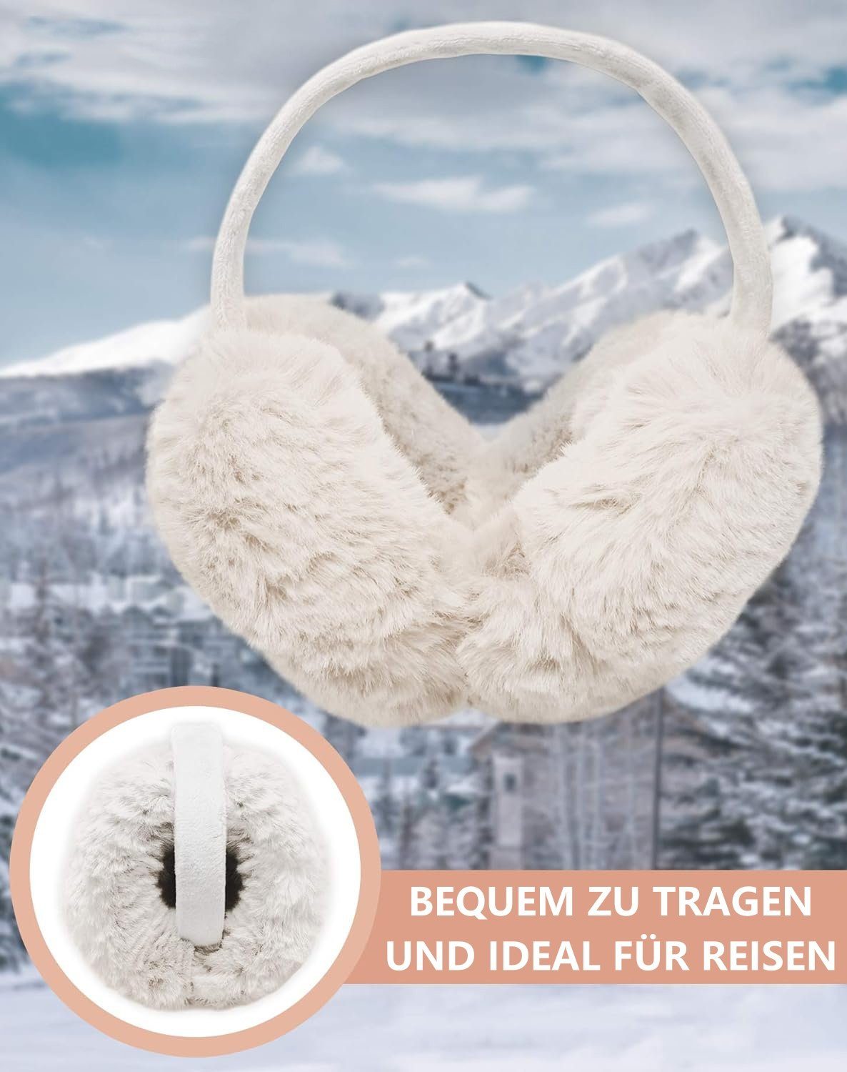 Opspring Ohrenwärmer Ohrenschützer,Winter-Ohrenwärmer,Ohrenschützer für kaltes Wetter