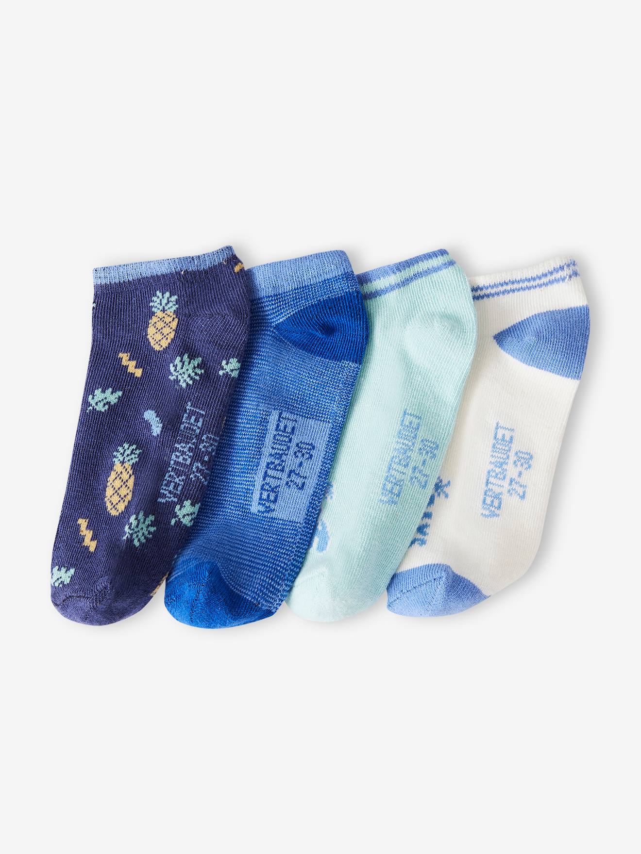 Vertbaudet 4er-Pack Jungen Socken Oeko-Tex - azurblau