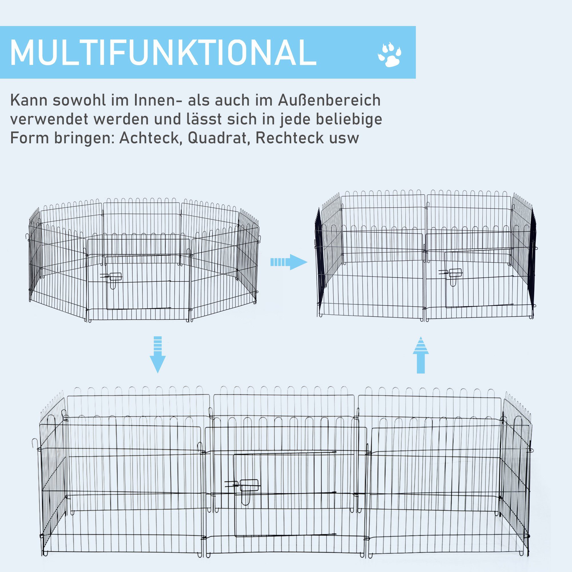 PawHut Freigehege Freilaufgehege