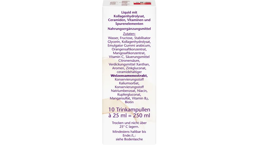 Doppelherz Kollagen + Biotin + Ceramide 10 Trinkampullen