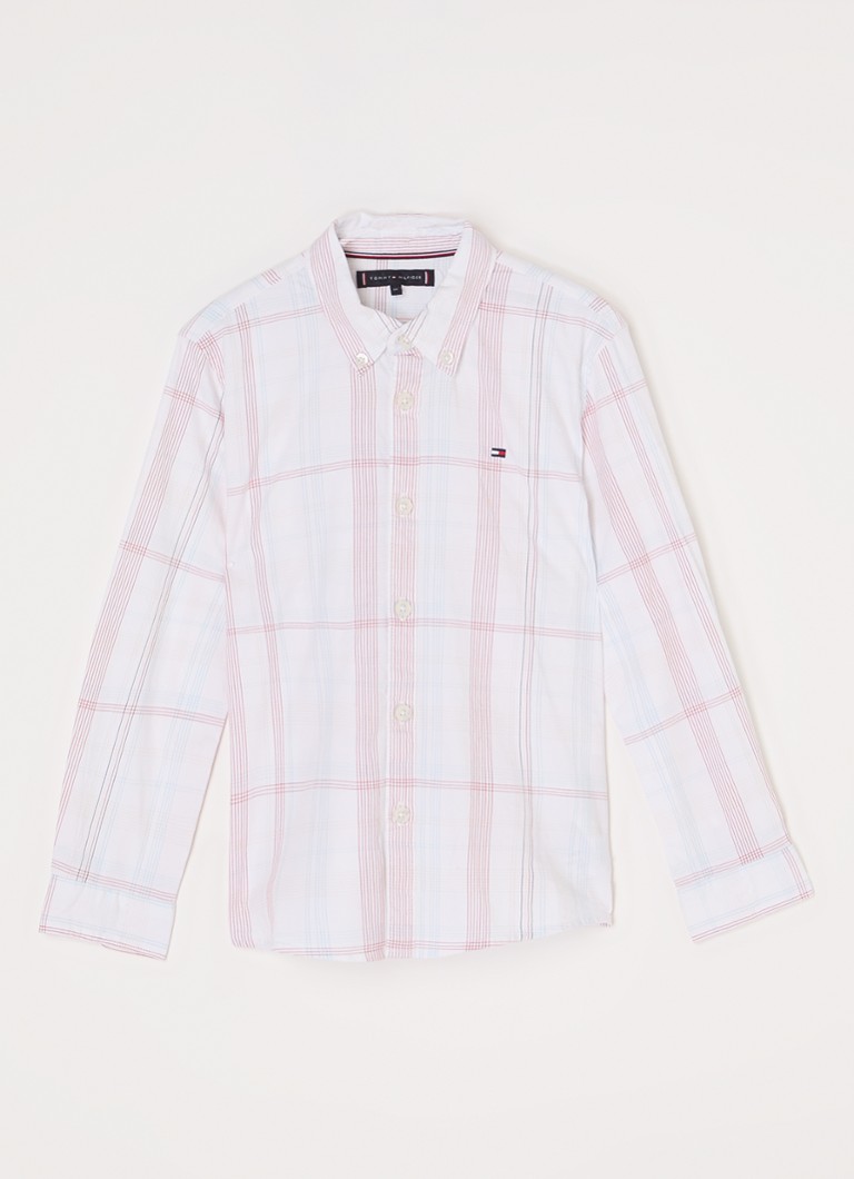 Tommy Hilfiger Shirt with check pattern and logo embroidery