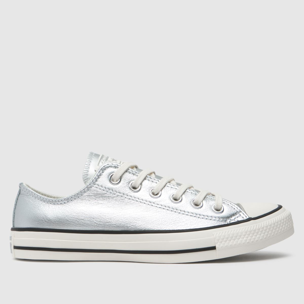 Converse All Star Ox cipők ezüst színben