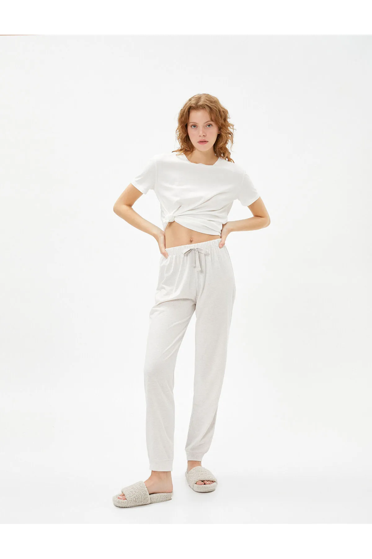 Koton  Jogger-Pyjamahose, bequemer Schnitt mit elastischem Bund