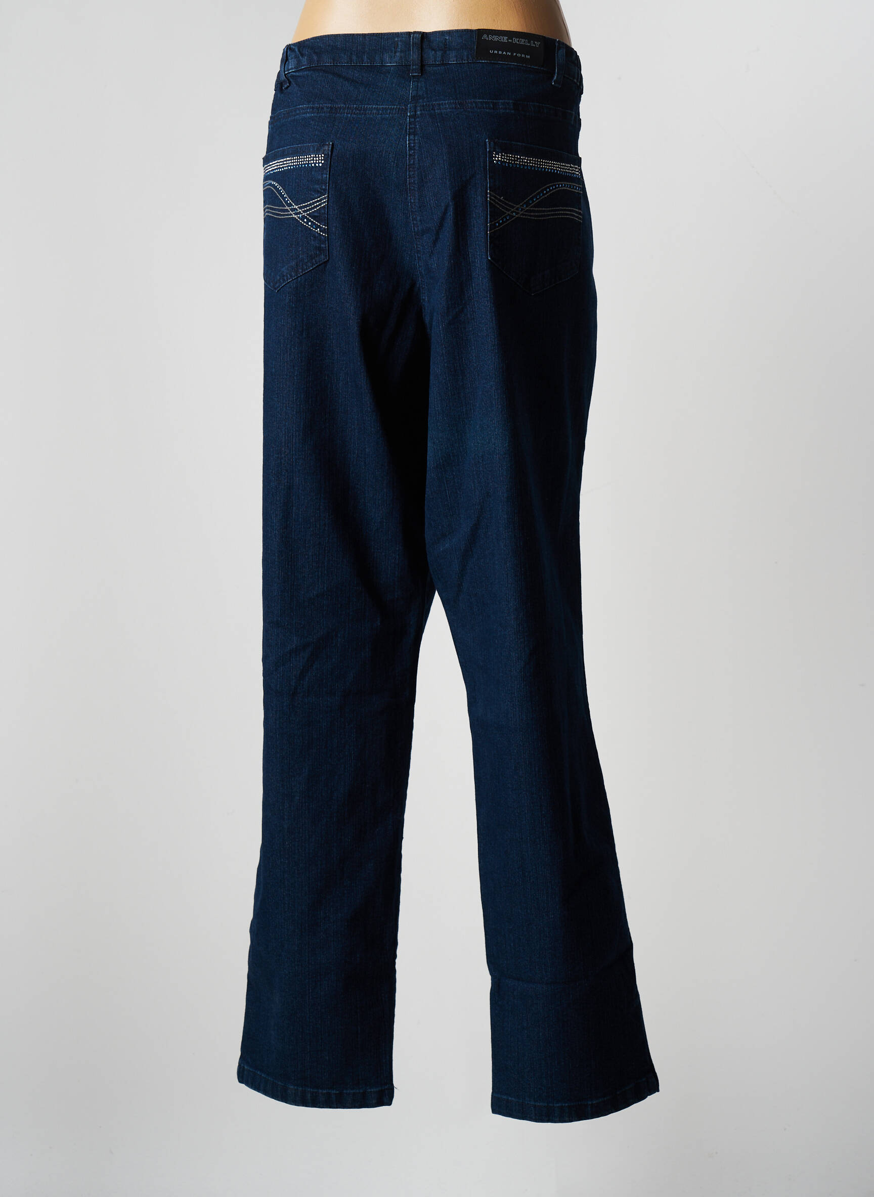 Anne Kelly Jeans Coupe Droite Femme couleur bleu