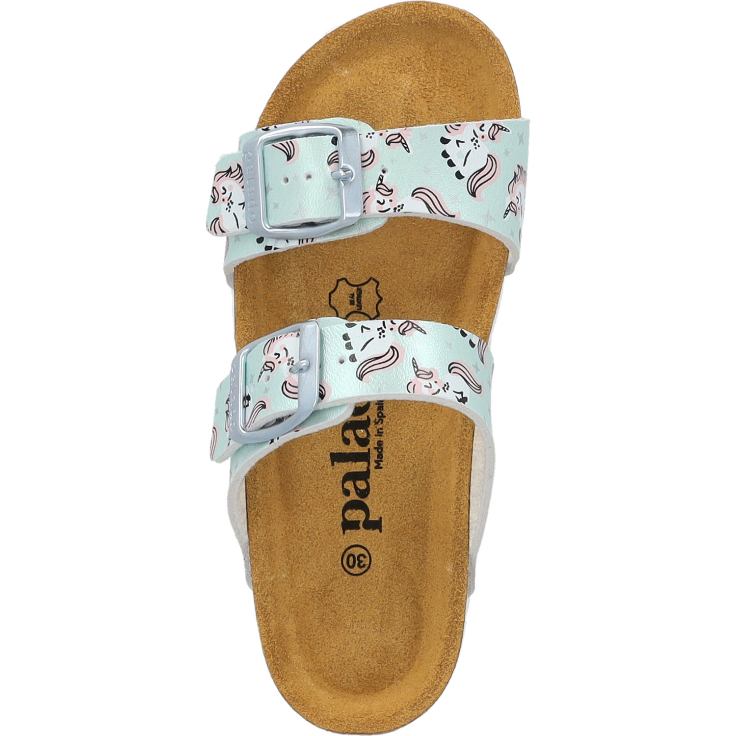 Palado Kids Samos G Print, Pantoletten, Kinder, Türkis Metallic Unicorn
