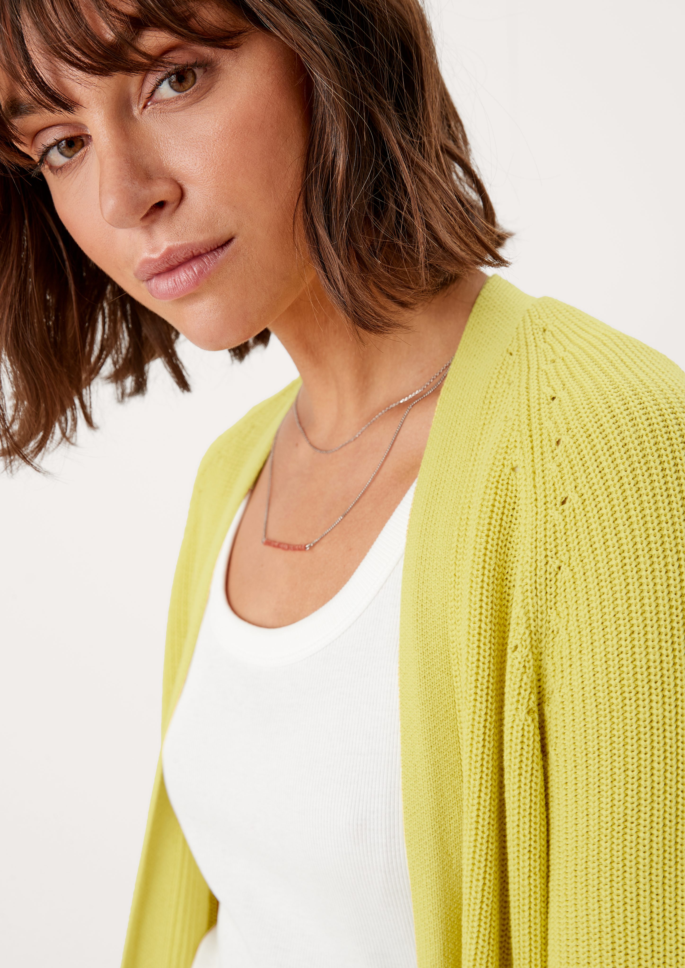 s.Oliver Strickjacke Cardigan mit Ajourmuster