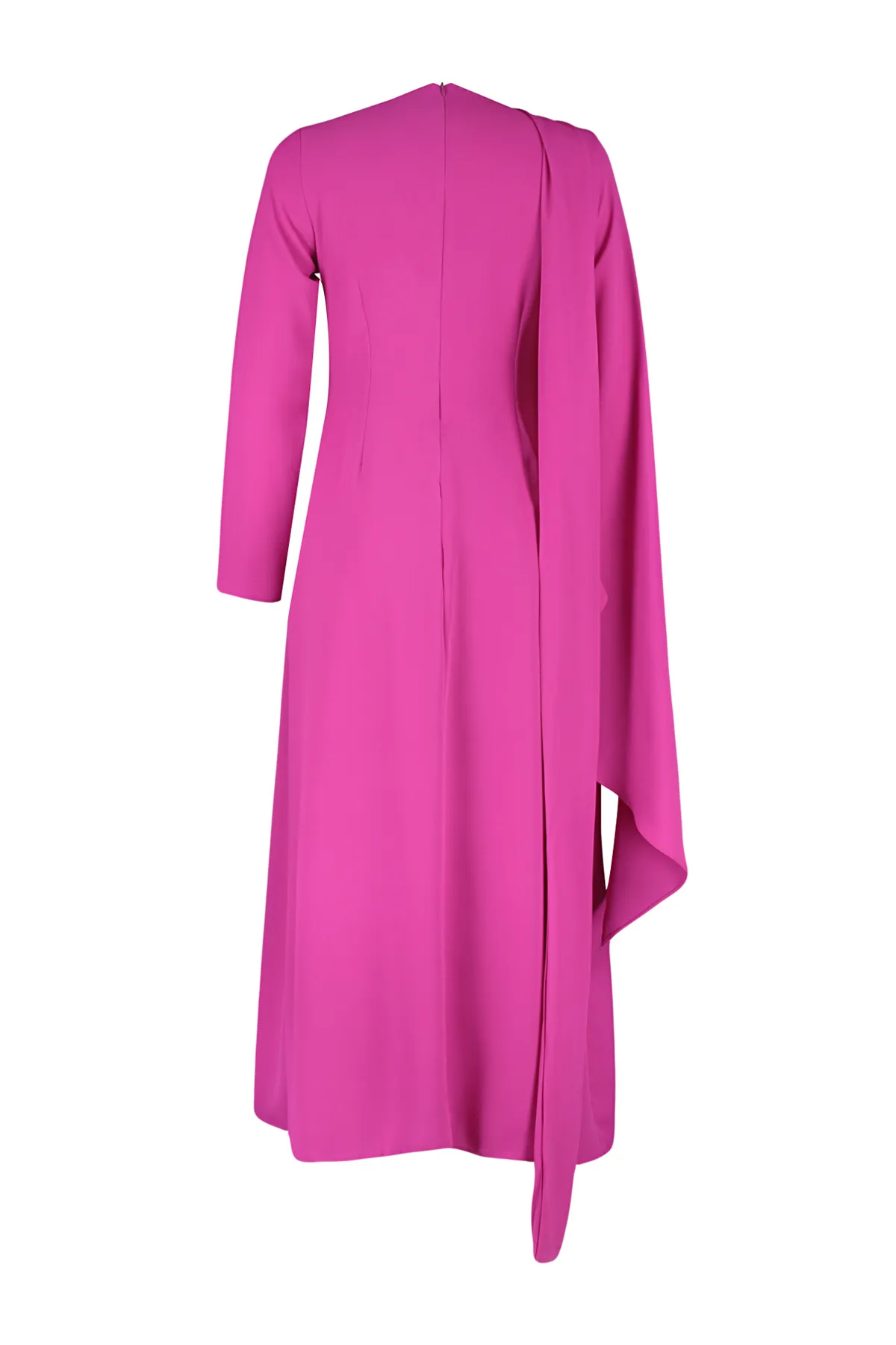 Trendyol Modest  Fuchsia Abendkleid mit Schalkragen TCTSS24DB00036