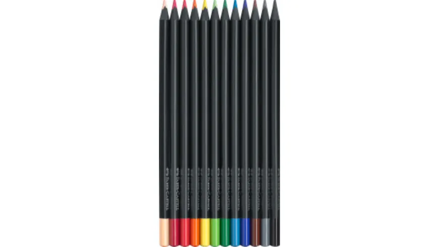 FABER CASTELL Buntstift Black Edition 12er Etui