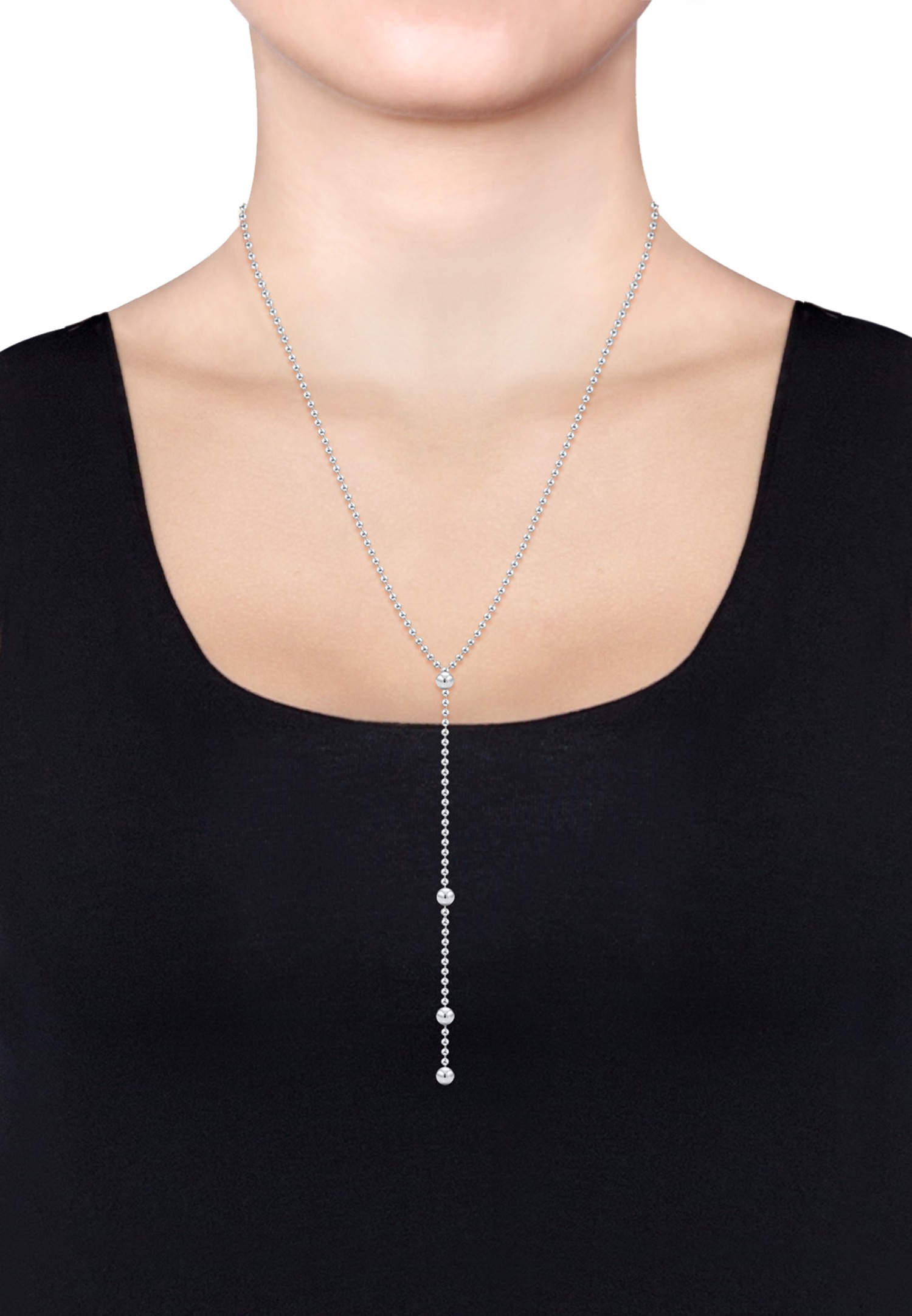 Elli Women's Simple Y-Shape - (925/1000) Silver