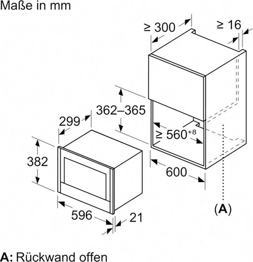 NEFF Mikrowelle NL4WR21N1, Mikrowelle, 21 l