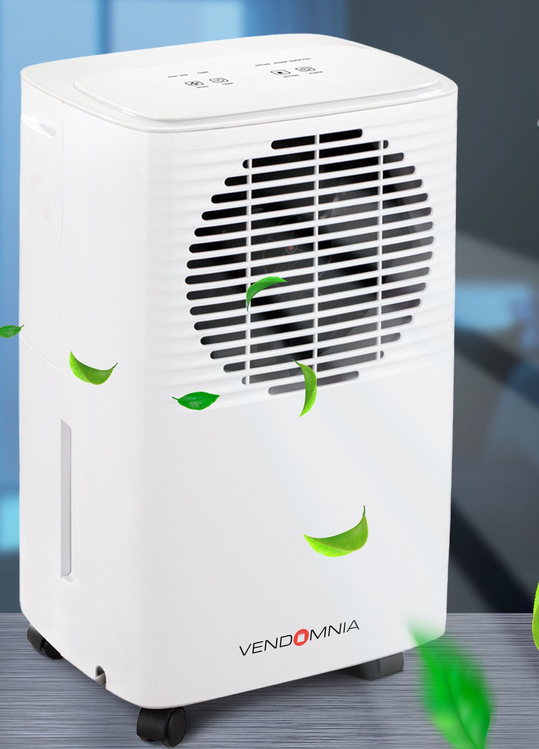 VENDOMNIA Luftreiniger Luftentfeuchter - 10L / Tag, für 15 m² Räume, elektrisch, Digitalanzeige, Entfeuchtungsgerät, Raumentfeuchtungsgerät