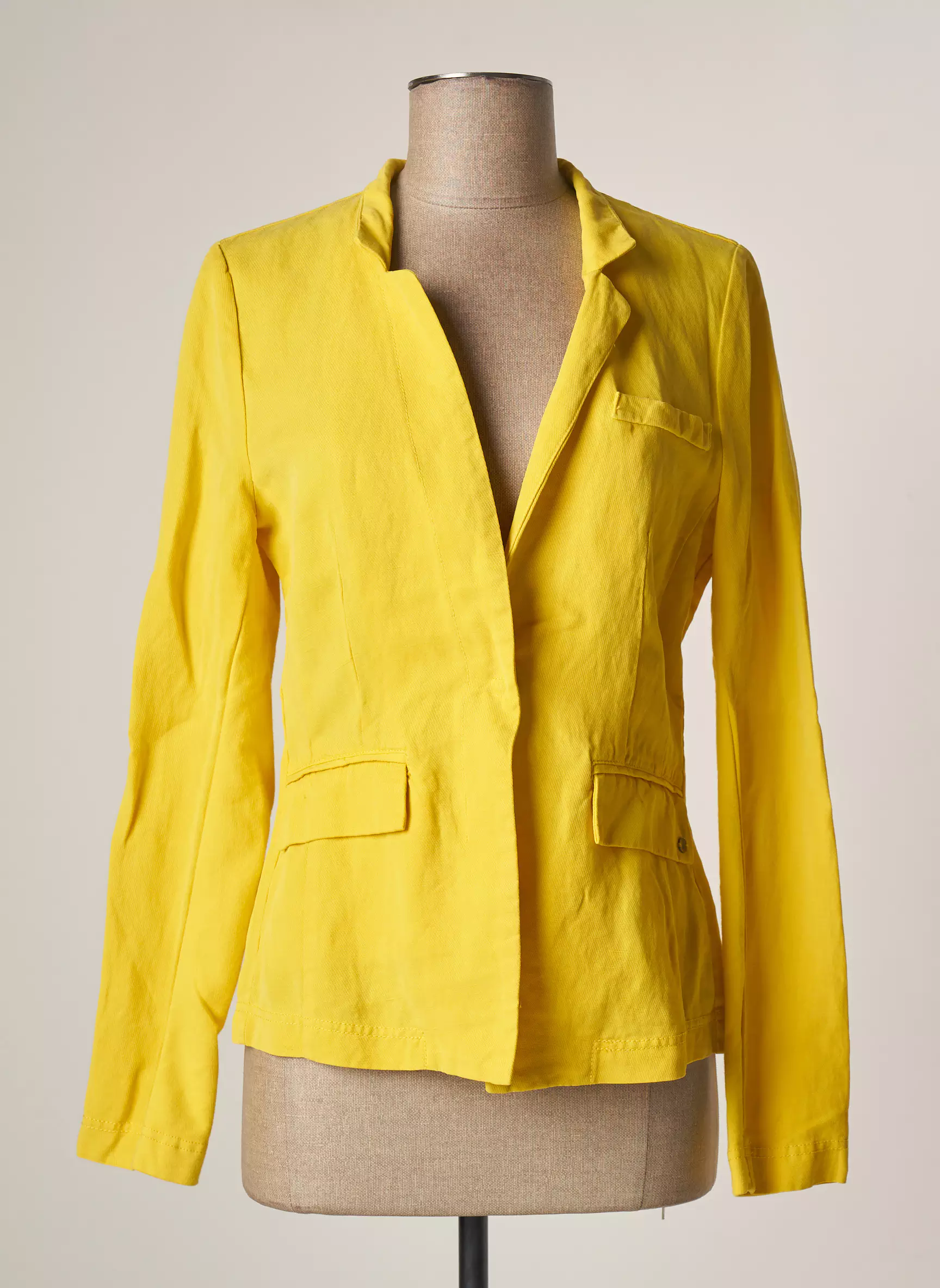 Sandwich Blazers Femme couleur jaune