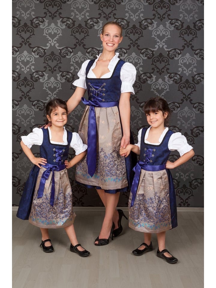 Edelnice Kinder Dirndl royalblau in blau günstig kaufen
