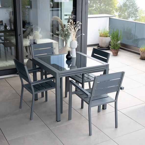 Gartentisch VERANO & Stühle MADERA