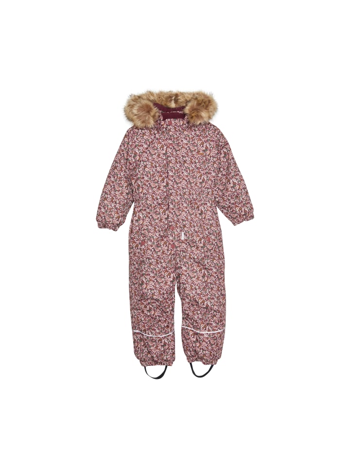 Minymo Schneeoverall 162144KW Schneeanzug mit Kapuze und Fußschlafen in Rosa günstig kaufen