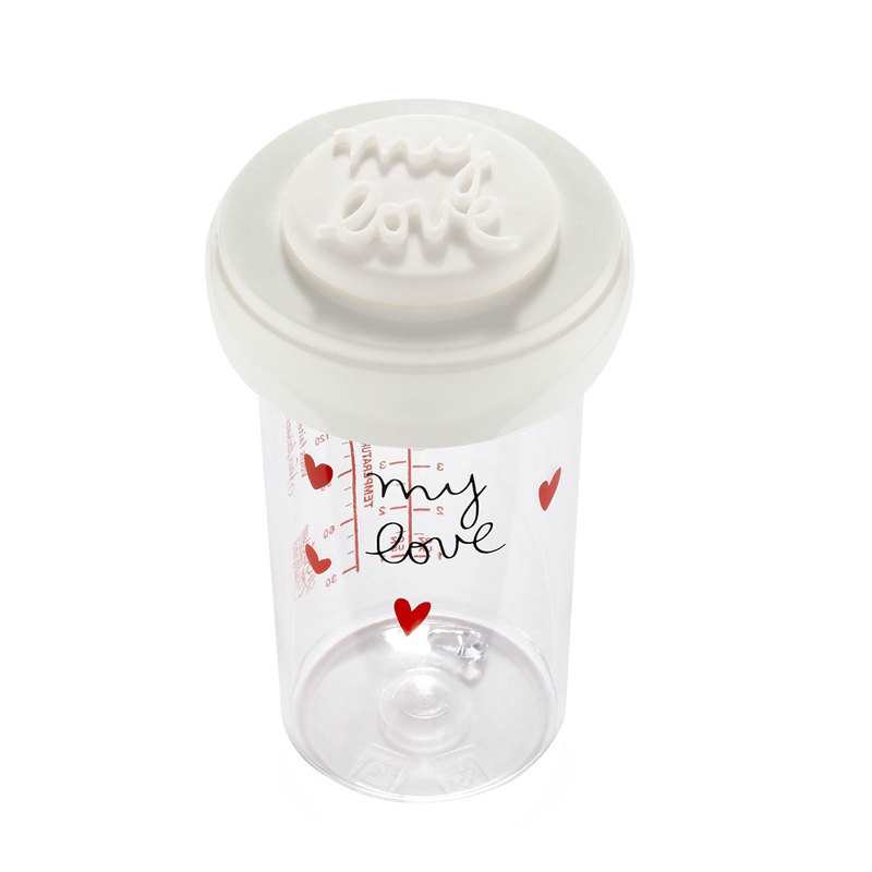 Lot de 2 Opercules silicones Cœurs/Mylove Le biberon français