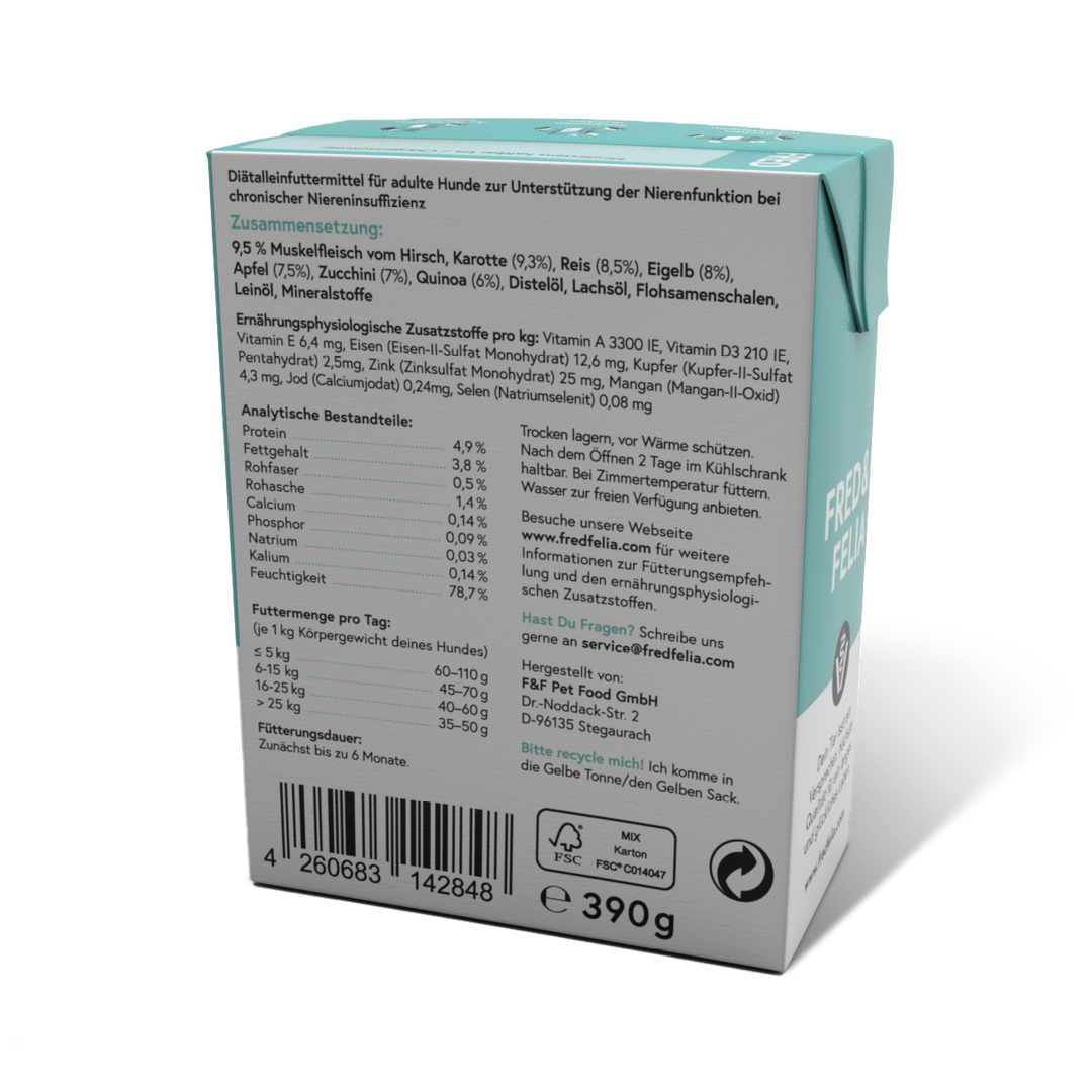 Fred & Felia Hundenassfutter Fred & Felia FRED VET Low Protein 10x390g