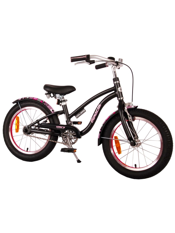 Volare Kinderfahrrad Miracle Cruiser Mädchen 16 Zoll Kinderrad in Mattschwarz 4 Jahre günstig kaufen onesize