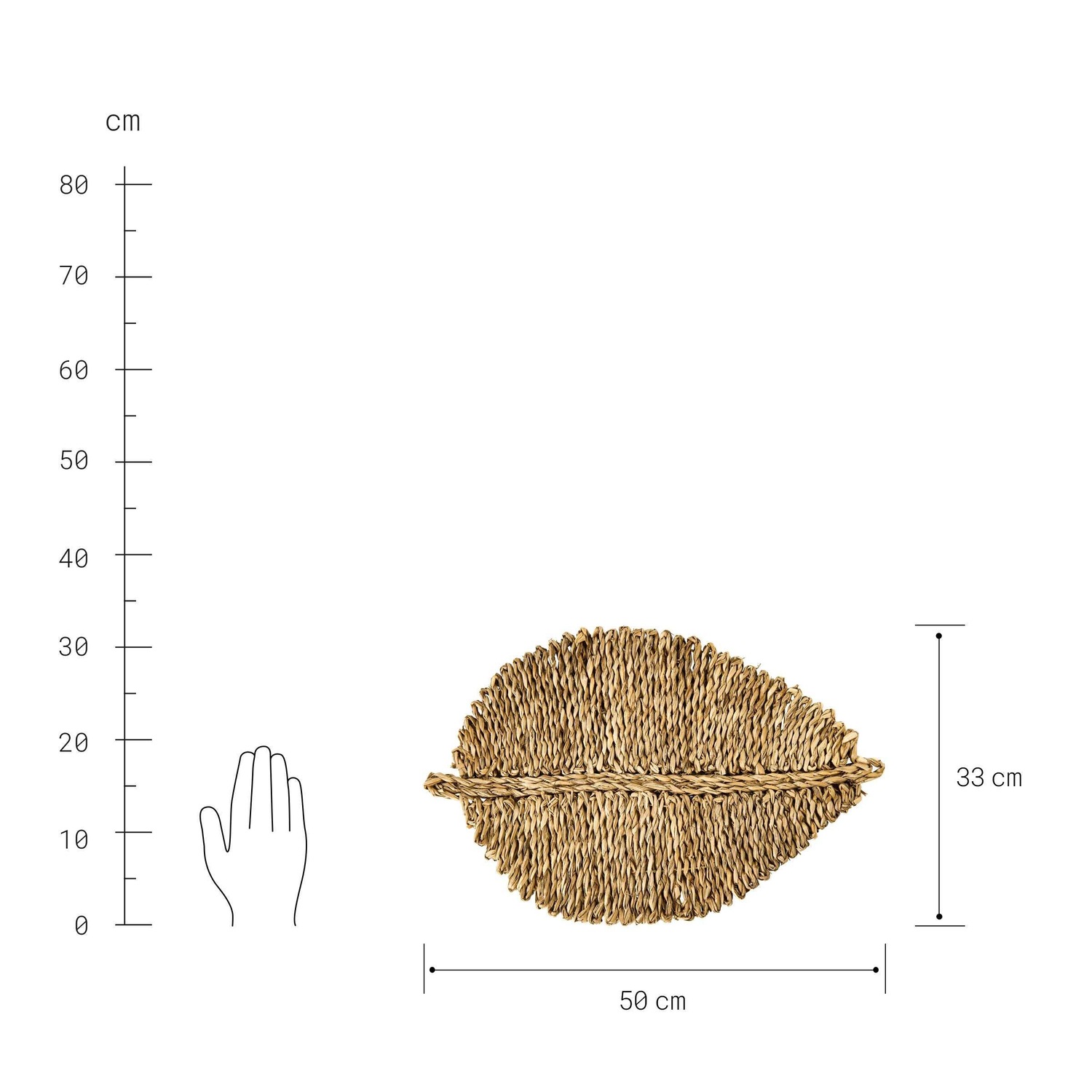 LEAF Platzset Blatt L 50 x B 33cm