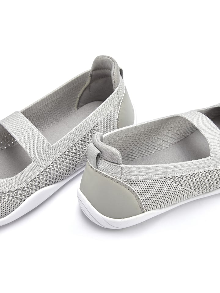 LASCANA Sneaker Ballerinas in hellgrau günstig kaufen