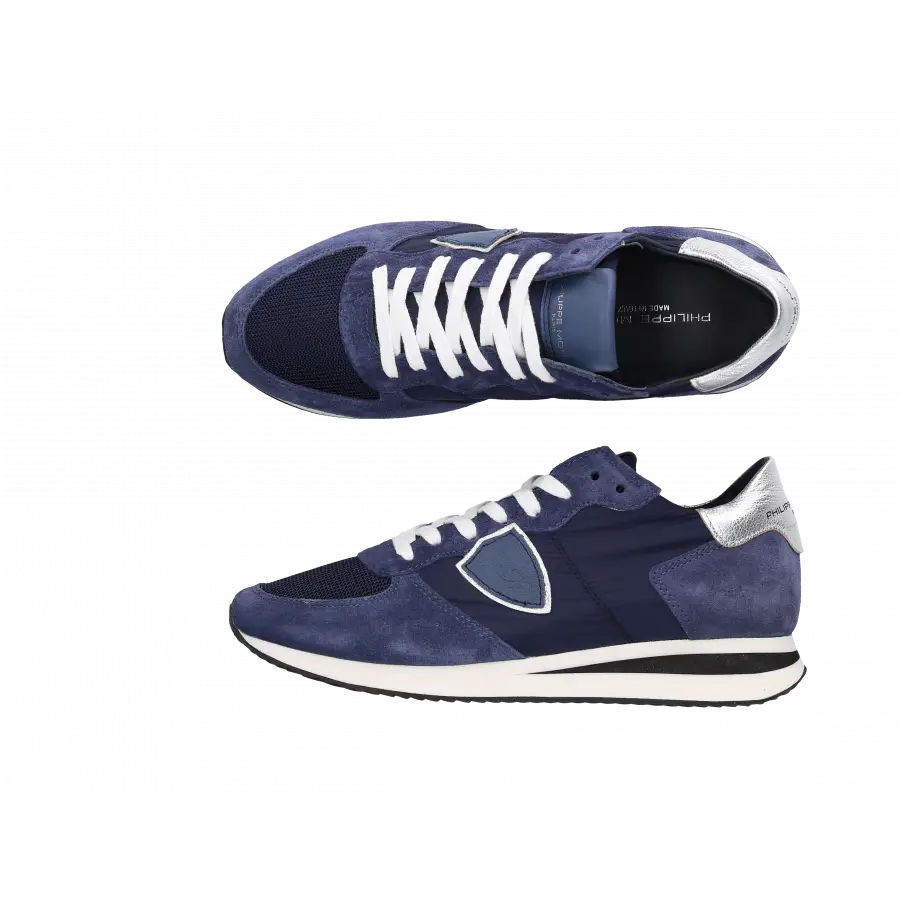 Philippe Model - Sneaker low TRPX Veloursleder - blau