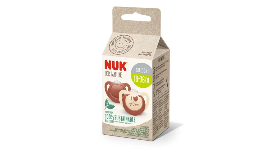 NUK for Nature Schnuller Silikon 18-36 Monate