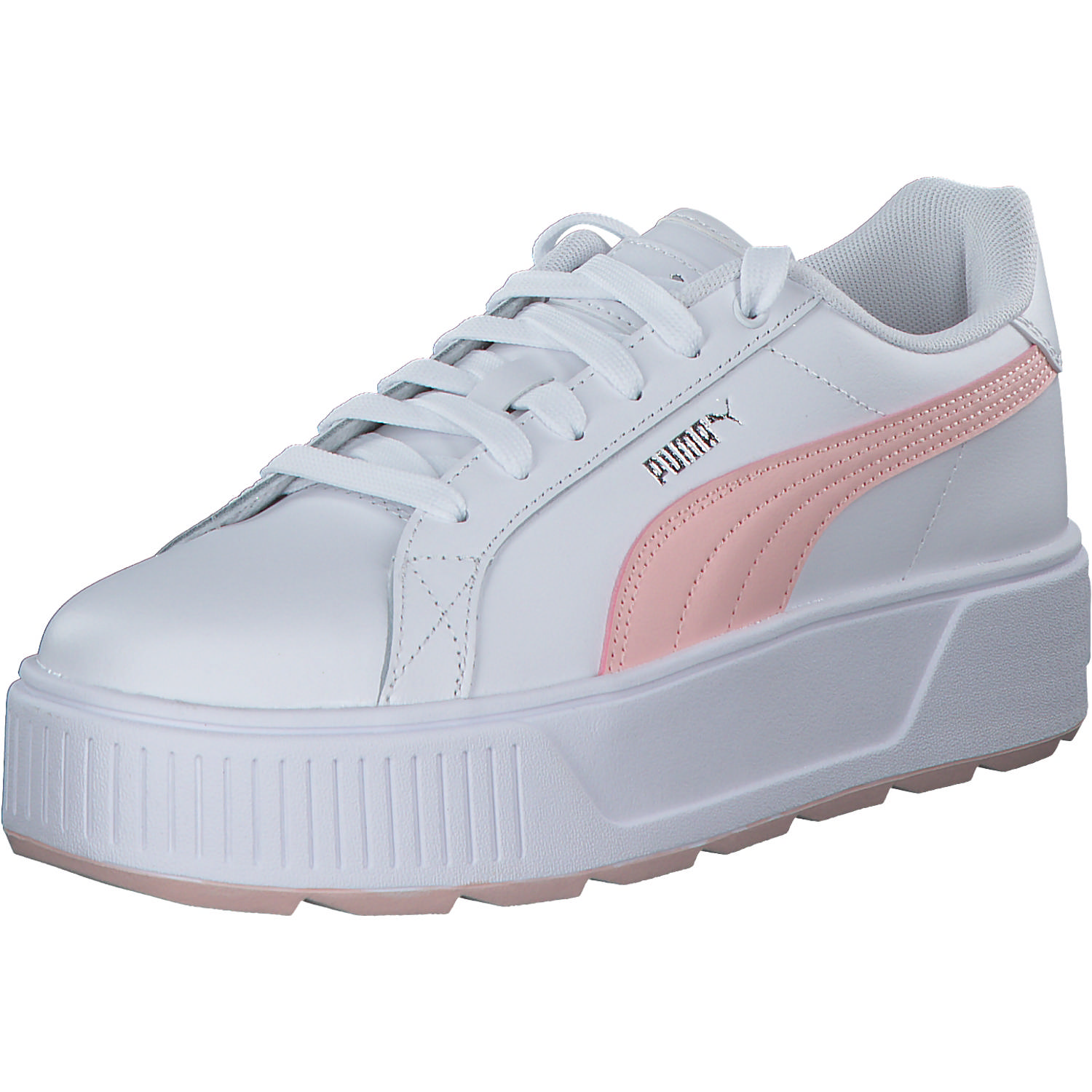 Puma Karmen L 384615, Schnürschuhe, Damen, white/rose/dust/silver