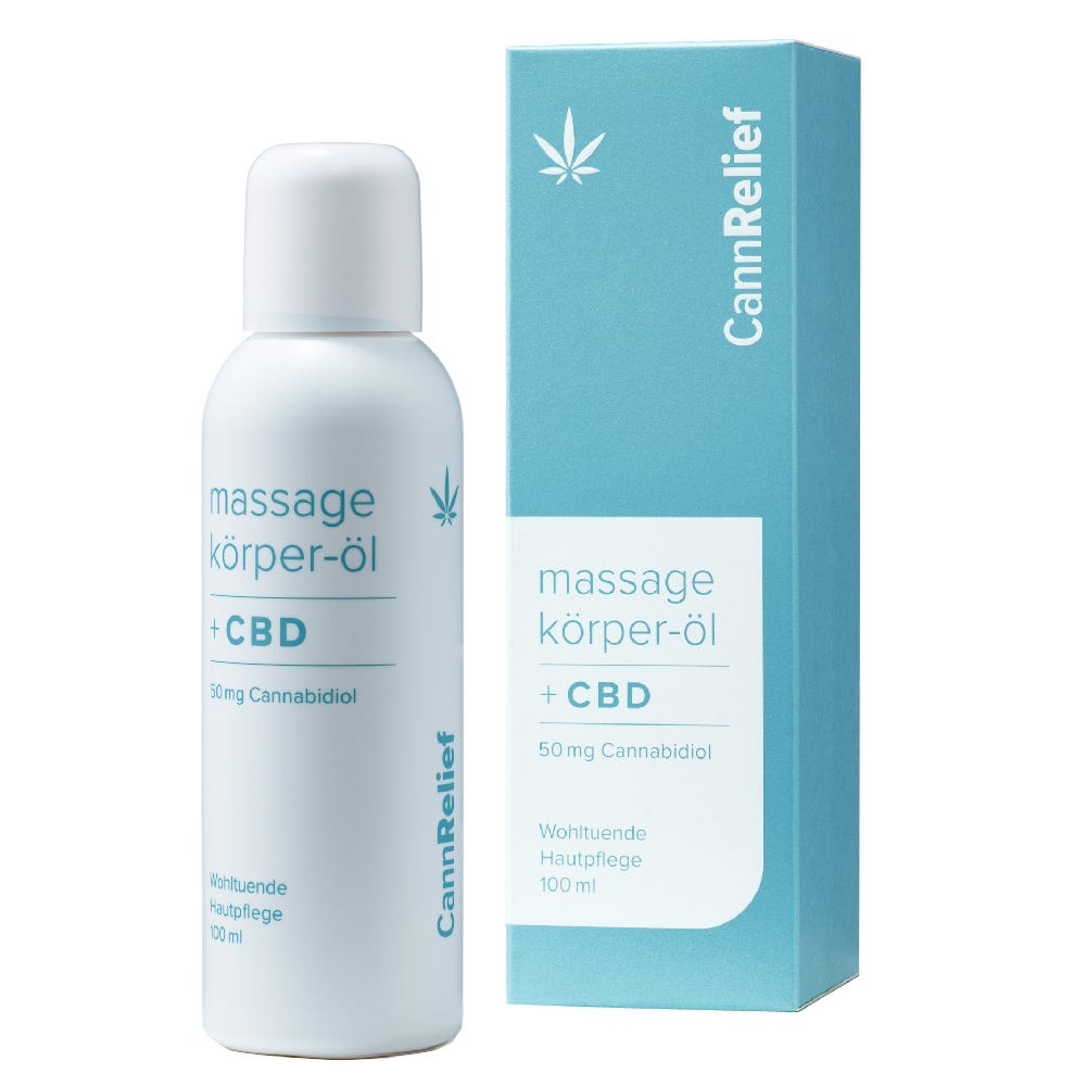 CannRelief Massage- und Körperöl mit CBD 100 ml