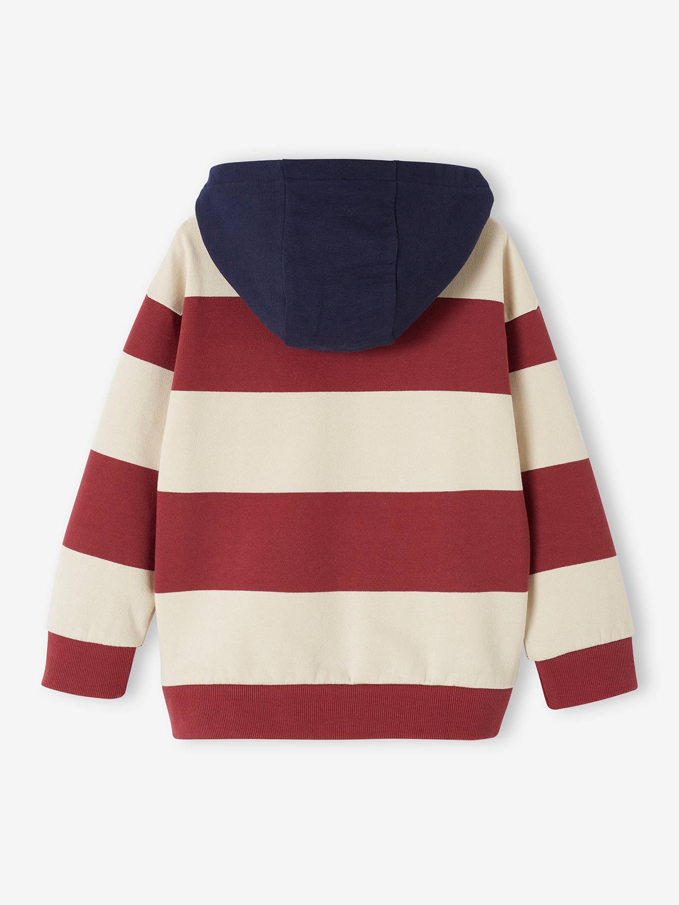 Vertbaudet Jungen Kapuzensweatshirt - bordeaux