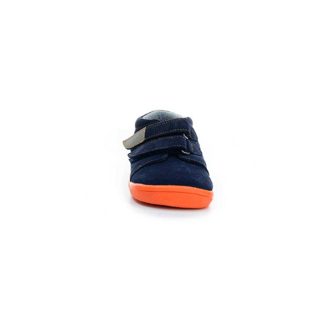 Beda Mandarine mit Membran (BF 0001/W/M/FW) dunkel blaue Barfuß-Stiefeletten
