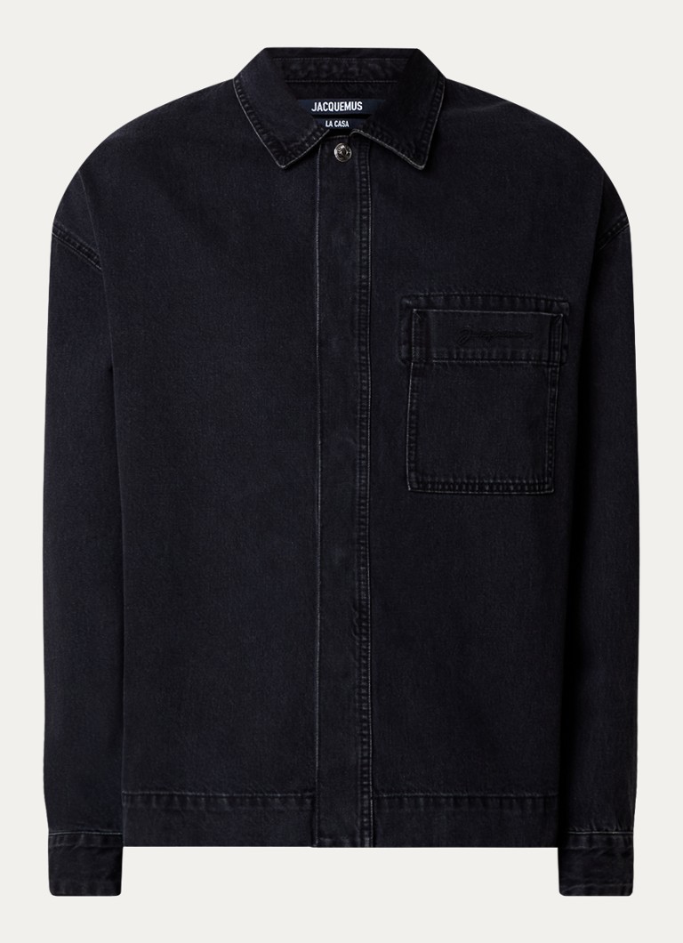 Jachetă din denim Jacquemus cu buzunar la piept