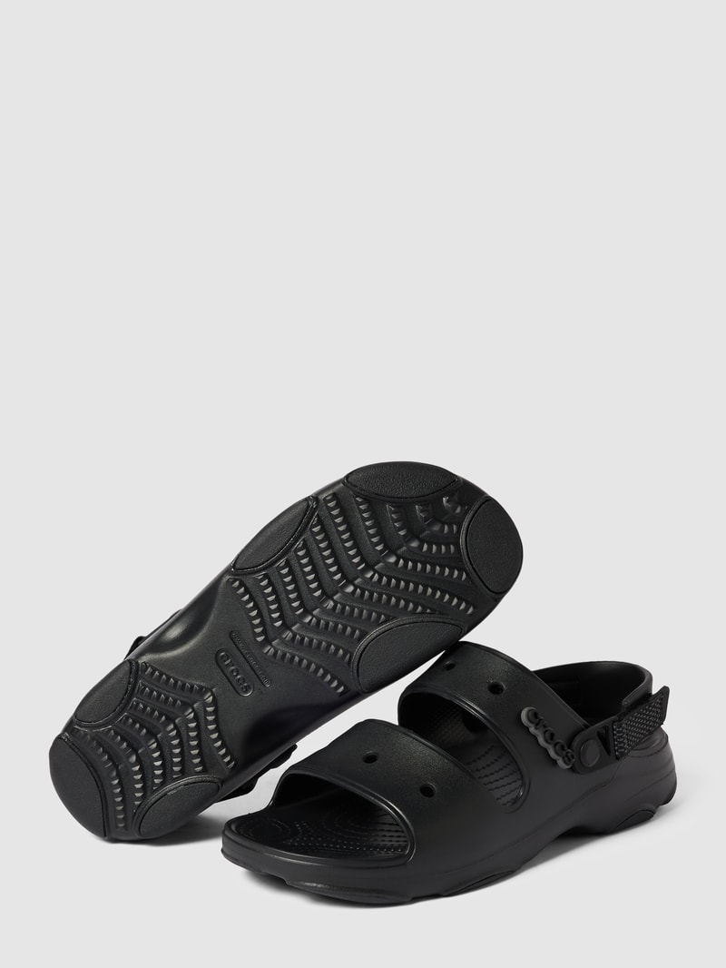 Sandalen mit Perforierungen Modell 'Classic' in schwarz