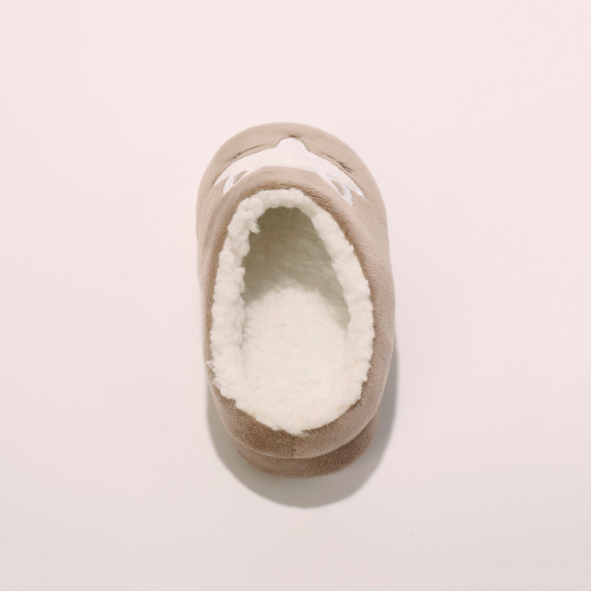 Chaussons mules polaire brodés tête de renard