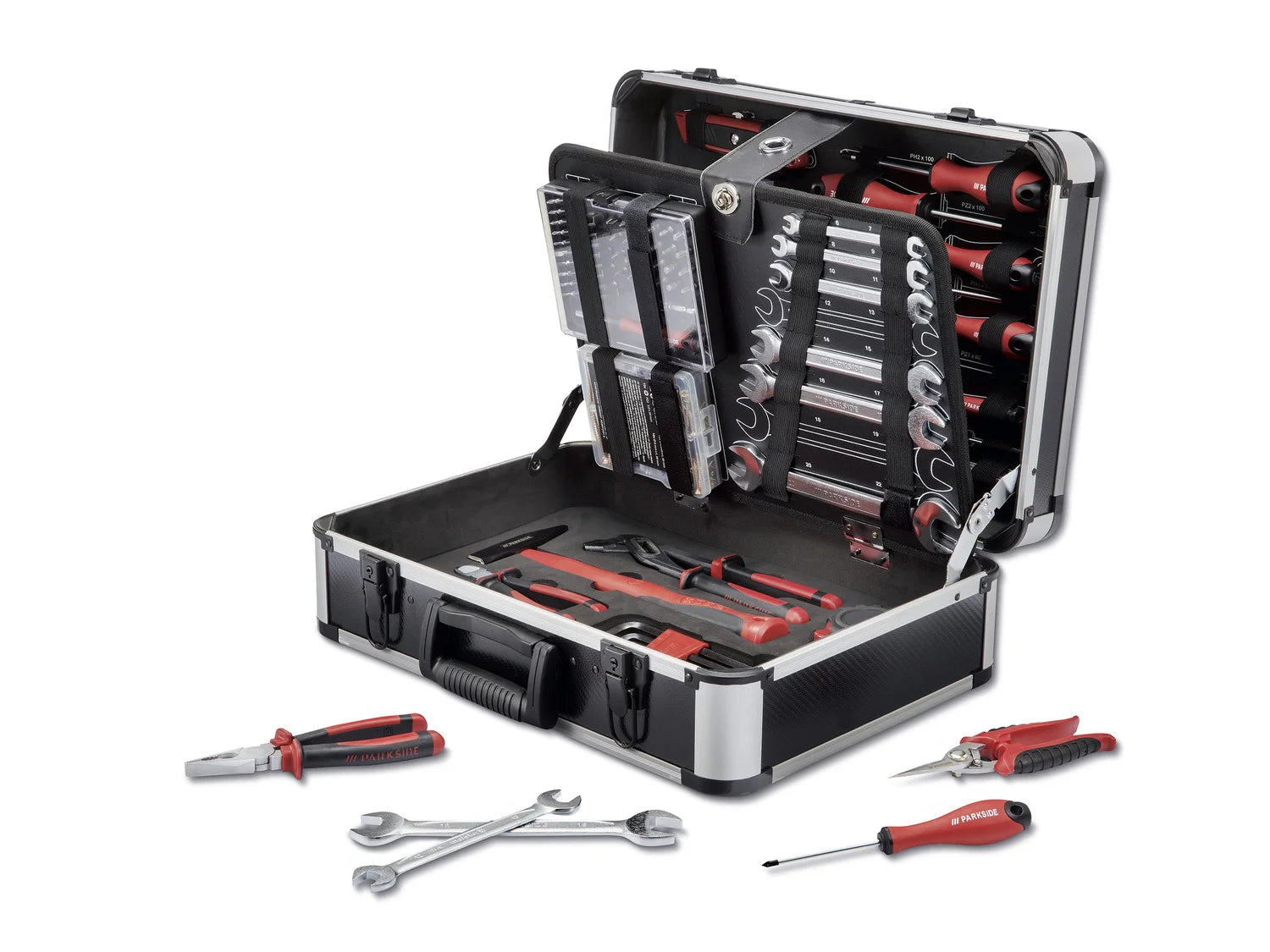 PARKSIDE® tool case, filled, 129 pieces