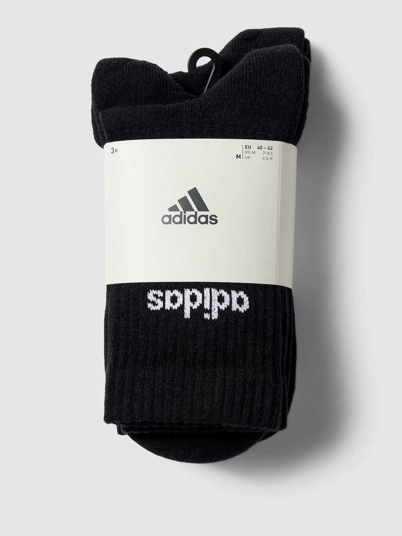 Socken mit Label-Details im 3er-Pack in schwarz